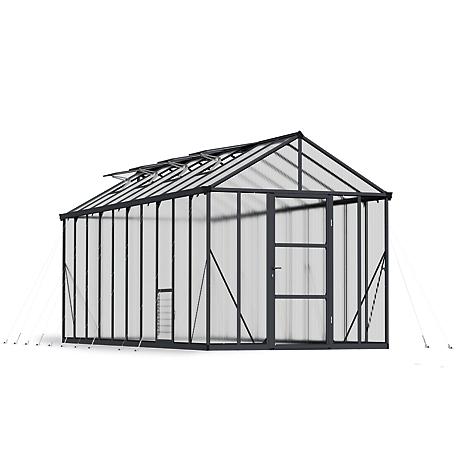 Canopia by Palram 8 ft. x 20 ft. Charcoal Gray I Glory Greenhouse