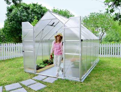 Image showing  12 L x 8 W ft. Silver I Essence Greenhouse