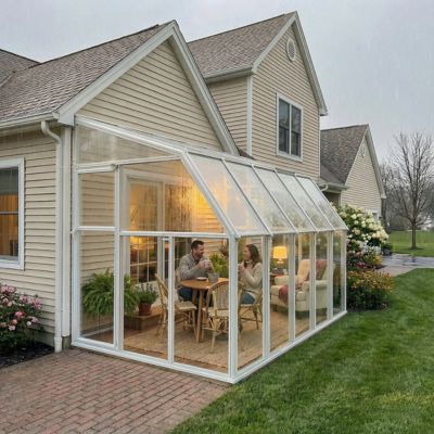 Image showing 5 th Canopia by Palram 6 x 10ft. Sun Room 2, White