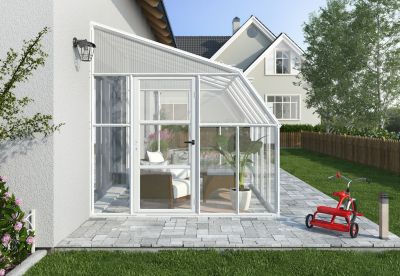 Image showing  8 ft. x 8 ft. Sun Room Enclosure 2, White