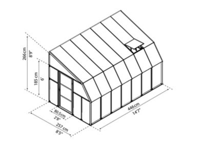 Image showing  8 ft. x 14 ft. Sun Room 2 Kit
