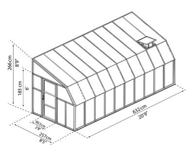 Image showing  8 x 20ft. Sun Room 2 Kit