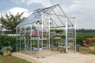 Canopia by Palram 8-1/4 ft. L x 8-1/4 ft. W Silver Snap and Grow Hobby Greenhouse