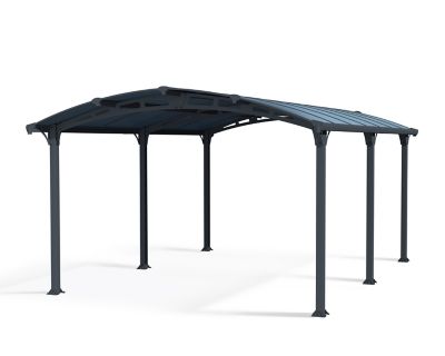 Canopia by Palram 12 ft. x 16 ft. Arcadia 5000 Carport/Patio Cover Kit, Gray -  701592