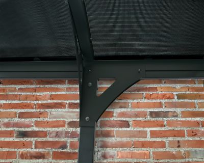 Image showing 5 th Canopia by Palram 9-1/2 ft. x 16-3/8 ft. x 7-7/8 ft. Vitoria Carport, Gray