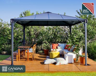 Image showing  Palermo 12 x 12 ft. 3600 Gazebo, Gray