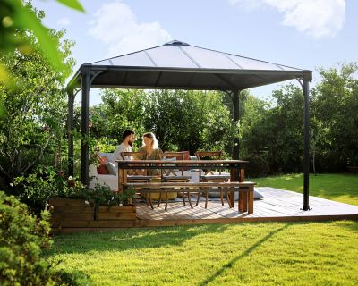 Image showing  Palermo 12 x 12 ft. 3600 Gazebo, Gray