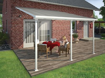 Image showing  13 x 14ft. Feria Patio Cover, White/Clear