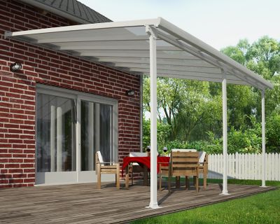Image showing  13 x 14ft. Feria Patio Cover, White/Clear