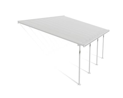 Canopia by Palram 13 ft. x 20 ft. Feria Patio Cover, White/Clear at ...
