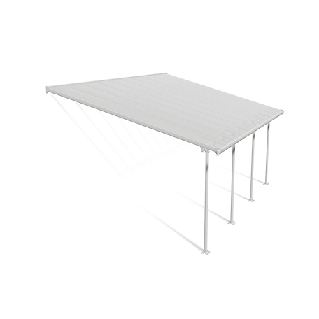 Canopia by Palram 13 ft. x 20 ft. Feria Patio Cover, White/Clear