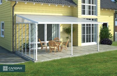 Image showing  13 ft. x 20 ft. Feria Patio Cover, White/Clear