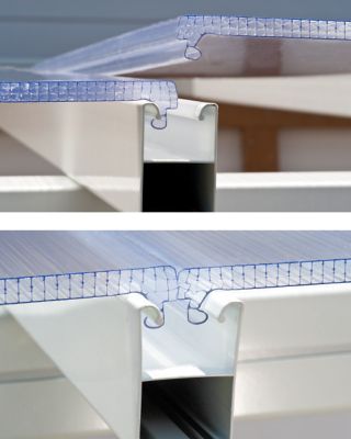 Image showing 7 th Canopia by Palram 13 x 20ft. Feria Patio Cover, White/Clear