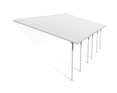 Canopia by Palram 13 ft. x 26 ft. Feria Patio Cover, White/Clear