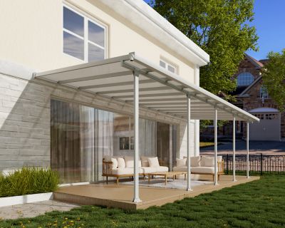 Image showing  10 ft. x 24 ft. Feria Patio Cover, White