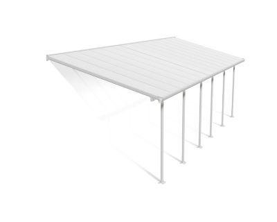 Image showing  10 ft. x 28 ft. Feria Patio Cover, White