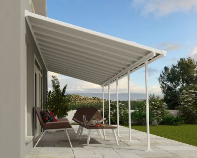 Image showing  10 ft. x 28 ft. Feria Patio Cover, White