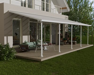 Image showing  10 ft. x 30 ft. Feria Patio Cover, White