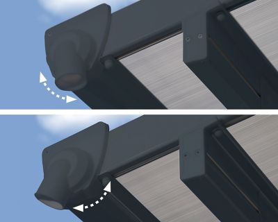 Image showing  10 ft. x 10 ft. Feria Patio Cover, Gray