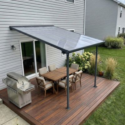 Image showing 9 th Canopia by Palram 10 x 10ft. Feria Patio Cover, Gray
