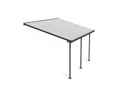 Palram 10 ft. x 14 ft. Feria Patio Cover, Gray