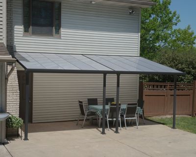 Image showing  10 ft. x 20 ft. Feria Patio Cover, Grey