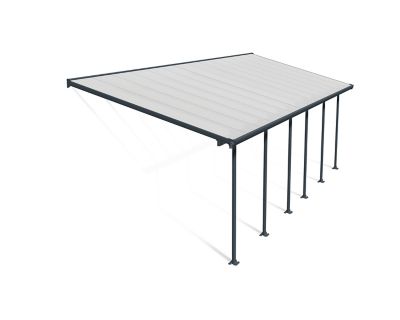 Canopia by Palram 10 ft. x 28 ft. Feria Patio Cover, Grey