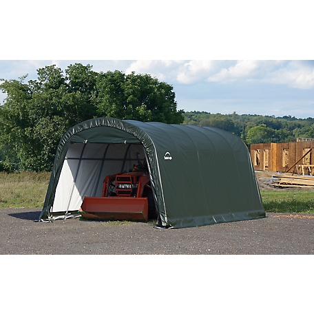 ShelterLogic 12 ft. at Landowner 62779 Series ft. 20 x ft. 8 Supply Tractor Garage-in-a-Box x RoundTop