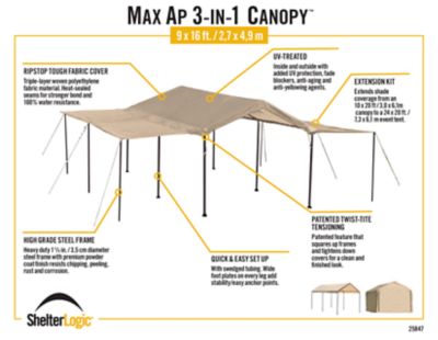 Image showing  Max AP 3-in-1 Backyard Canopy Pack