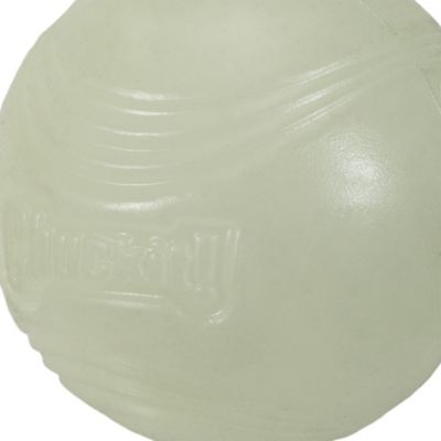 Image showing  White Max Glow Ball Dog Toy, Medium
