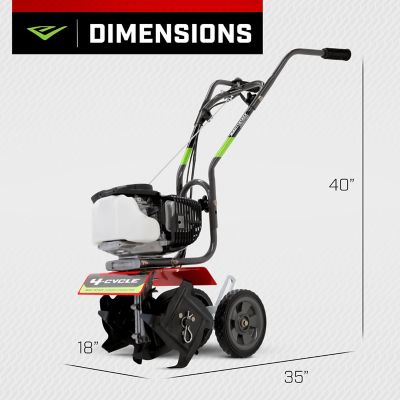 Image showing 8 th Earthquake 6 to 10 in. 4-Tine Gas-Powered 40cc 4-Cycle Cultivator with Viper Engine