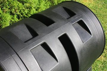 Image showing  11 cu. ft. Compost Wizard Dual Senior Compost Tumbler, Black, 32 in. x 35 in.