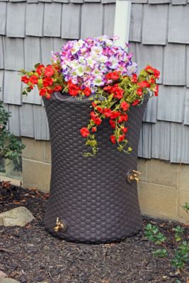 Image showing  50 gal. Impressions Nantucket Rain Saver Barrel, Dark Brown