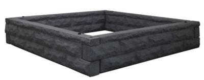 Image showing  Garden Wizard Polyethylene Raised Garden Bed, Dark Granite, 4 ft. x 4 ft.