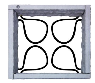 Image showing  Garden Wizard Polyethylene Raised Garden Bed, Dark Granite, 4 ft. x 4 ft.