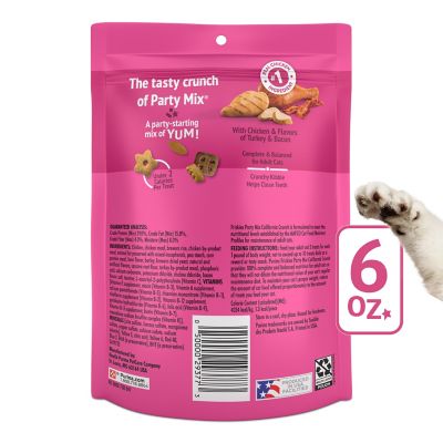 Image showing 5 th Purina Friskies Party Mix Chicken, Turkey and Bacon Flavor Crunchy Cat Treats, 6 oz.