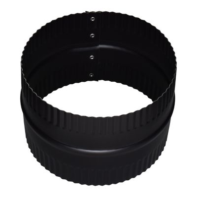 Image showing  6 in. Stove Pipe Connector Union, Black