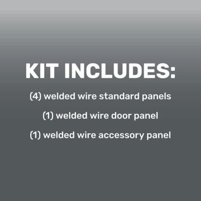 Image showing  6 ft. x 5 ft. x 10 ft. Lodge Expandable Welded Wire Dog Kennel