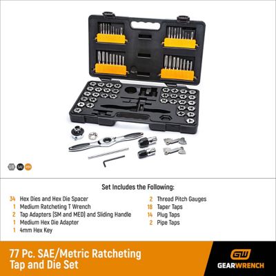 Image showing  77 pc. Tap and Die Set