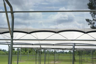 Image showing  6 ft. x 10 ft. SC610 Shade Cloth System with 47% Shade Coverage, Black