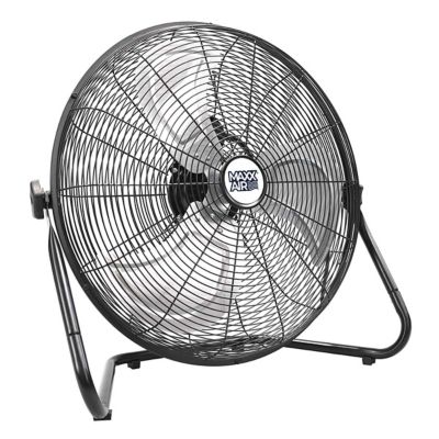 Maxx Air 20 in. Tilting High-Velocity Floor Fan, Black, 3 Speeds