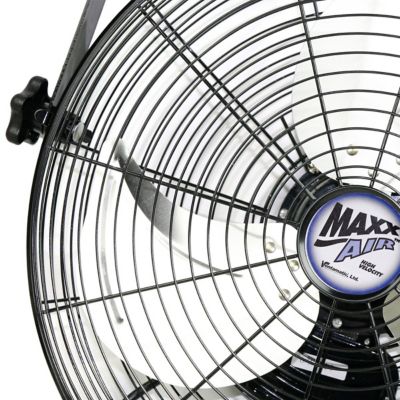 Image showing  18 in. 3-Speed Indoor Tilting Wall-Mounted Fan, Black