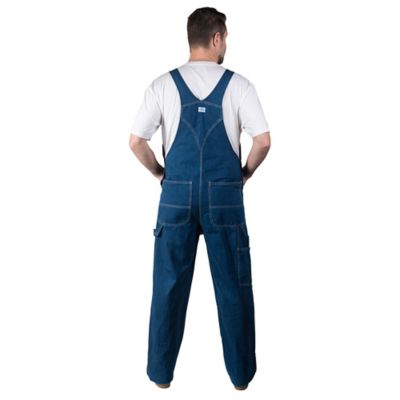 Image showing  Men's Stone Washed Denim Bib Overalls