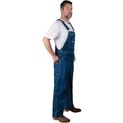 Image showing  Men's Stone Washed Denim Bib Overalls