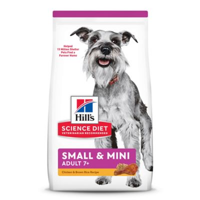 Hill's Science Diet Adult 7+ Small & Mini Chicken Meal & Brown Rice Recipe Dry Dog Food