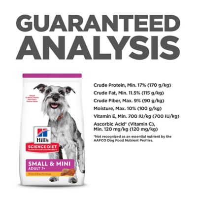 Image showing 6 th Hill's Science Diet Small and Mini Breed Senior Adult 7+ Chicken and Brown Rice Recipe Dry Dog Food