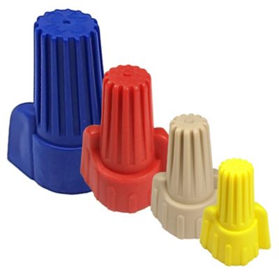 Image showing  22-8 AWG Winged Twist-On Wire Connectors, Assorted, 25-Pack