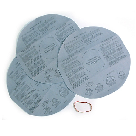 Multi-Fit Wet/Dry Shop Vacuum Filters with Retaining Band, 3 ct.