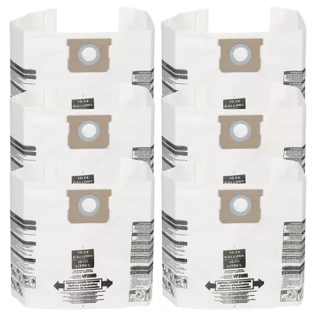 Multi-Fit MULTI FIT Wet/Dry Vacuum Bags 10 gal at 14 gal pack of 2 6 ct Vacuum Filters