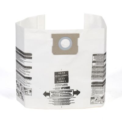 Image showing  MULTI FIT Wet Dry Vacuum Bags, 10 gal. to 14 gal., 2-Pack, 6 ct.